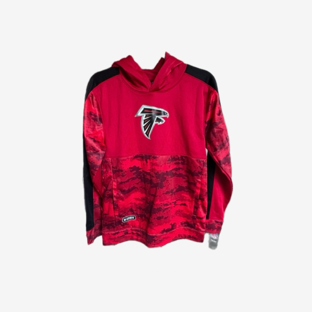 Atlanta Falcons NWT Hoodie Red Camo NFL Sweatshirt Pullover Game Day Fan Gear
